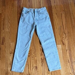 Free People Light Blue Straight Leg Jeans